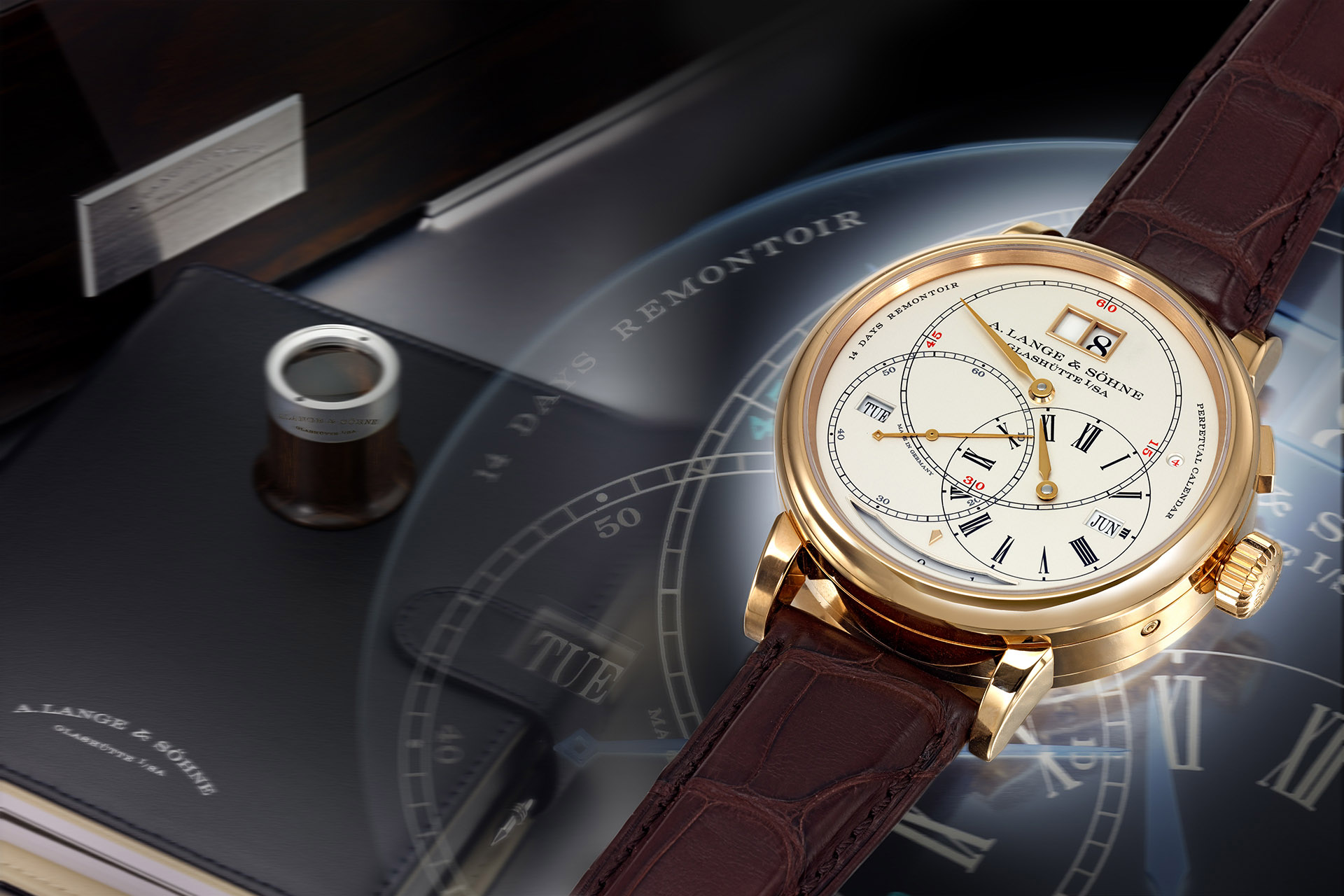 Watch Photography - A. Lange & Sohne Gold Wristwatch