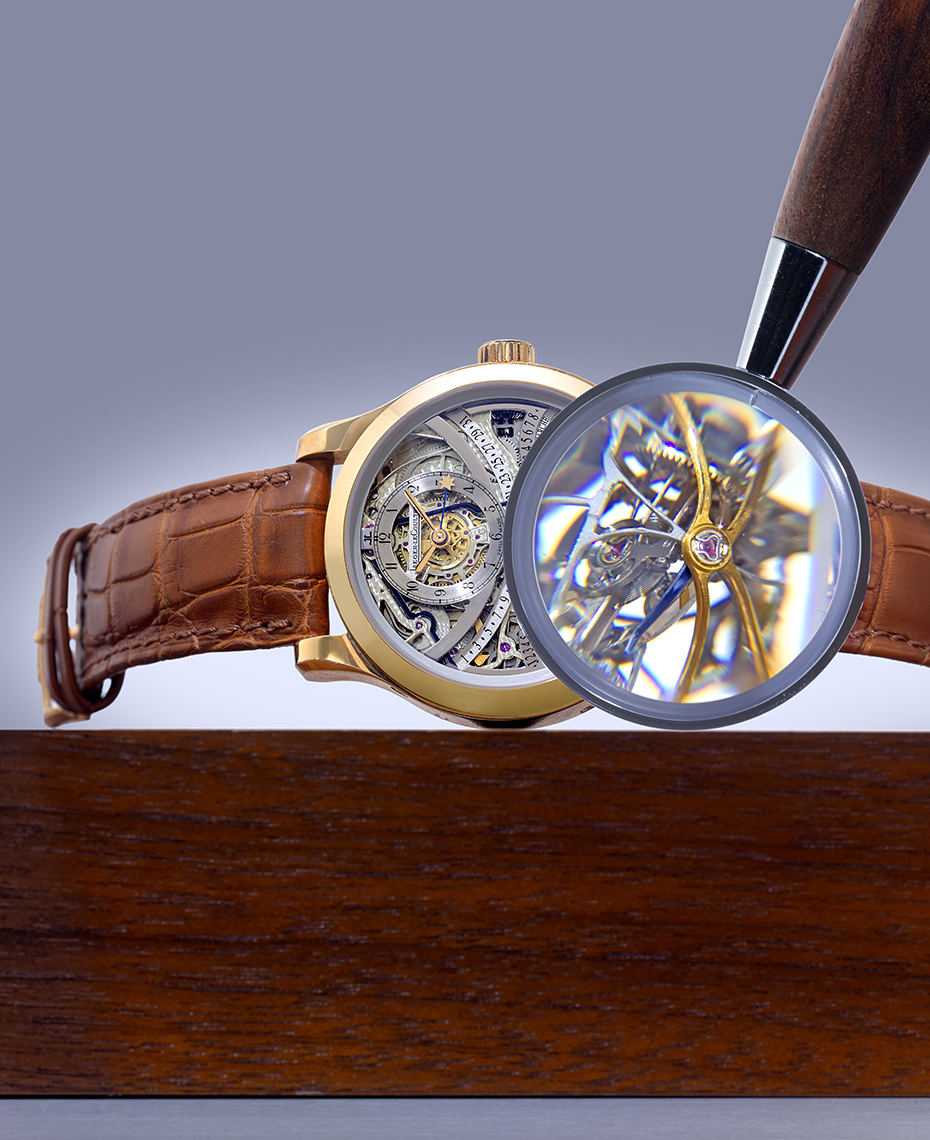 Watch Photography - Jaeger LeCoultre  Gold Skeleton Wristwatch